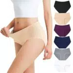 Falechay Damen Unterhosen Baumwolle Atmungsaktiv Mittel Taille Panties