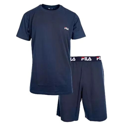 FILA Herren Pyjama Set Fi/1/Py/Fps1194 - Bequeme Nachtwäsche für Herren