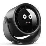 Fitabok USB Ventilator – Mini Tischventilator mit 5 Geschwindigkeiten und LED Display