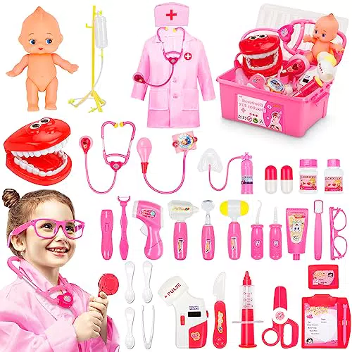 Fivejoy Doktorkoffer für Kinder ab 3 Jahren – Rollenspielset Zahnarztspielzeug