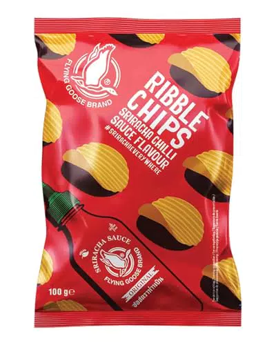 FLYING GOOSE Sriracha Chips – Knusprige Kartoffelchips mit thailändischem Chiligeschmack