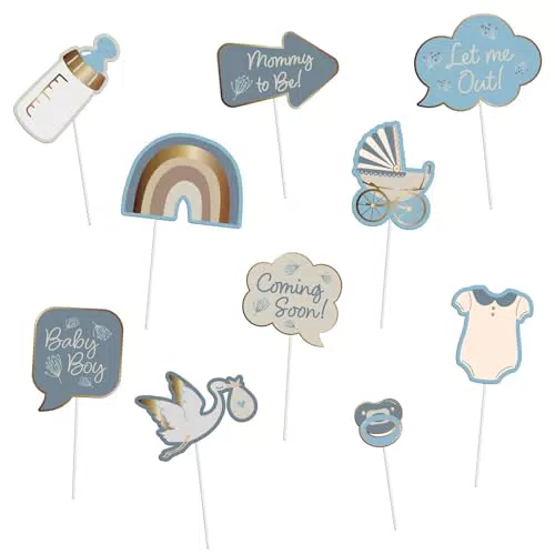 Folat 24989 Photobooth Set für Baby Shower und Babyparty