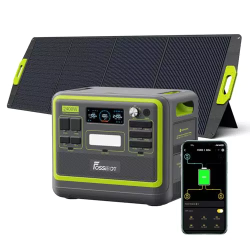 FOSSiBOT Tragbare Powerstation 2048Wh Solargenerator für Camping und Outdoor