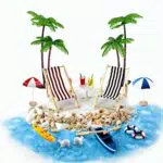 Gallop Chic Mini Strandkorb und Deko-Set für Zen Garten und DIY Projekte
