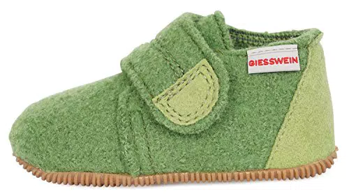 GIESSWEIN Oberstaufen Kinder-Hausschuhe – Warme Filz-Pantoffeln mit Klettverschluss