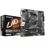 GIGABYTE B550M DS3H AC Mainboard für AMD Ryzen 5000, DDR4 bis 4733 MHz, Wi-Fi 5