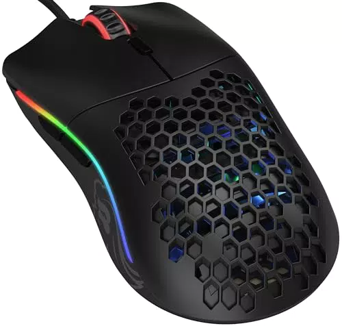 Glorious Model O Gaming Maus – Wabendesign, RGB-Beleuchtung, Pixart 3360 Sensor