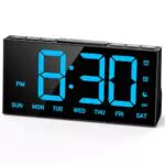 GOLOZA Digitaluhr mit großen Zahlen, Auto-Dimmer, Snooze-Funktion und USB-Laden