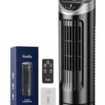 Grelife Turmventilator mit Fernbedienung, leise, 3 Geschwindigkeiten, oszillierend