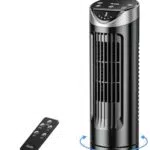 Grelife Turmventilator mit Fernbedienung, leise, 3 Geschwindigkeiten, 90° Oszillation