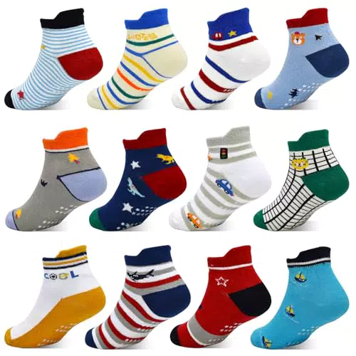 GRPSKCOS Antirutschsocken Kinder für 1-3 Jahre - Rutschfeste Stoppersocken