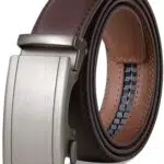 GSG Herren Gürtel 35mm - Ledergürtel ohne Löcher für Anzug und Business