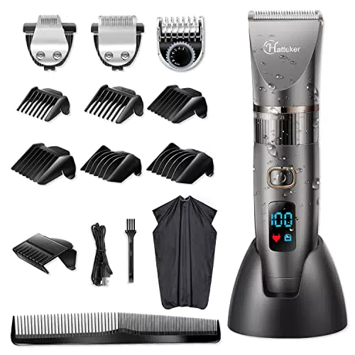 Hatteker Profi Haarschneidemaschine 3-in-1 für Herren – Präzisionstrimmer wasserdicht