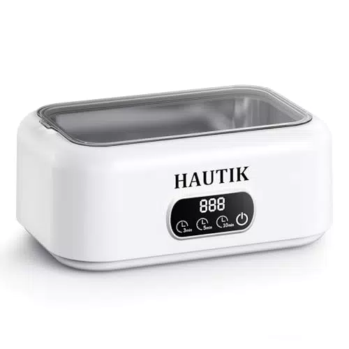 HAUTIK Ultraschallreinigungsgerät 49000Hz für Brillen, Schmuck, Uhren, Münzen