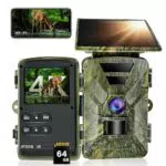HAZA Wildkamera Solar WLAN 4K HD mit App, Nachtsicht und Bewegungsmelder
