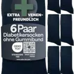 HELDENWERK Premium Diabetikersocken ohne Gummi & ohne Naht 97% Baumwolle Diabetiker Socken mit Komfortbund für Damen & Herren