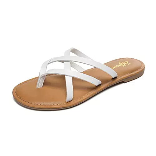 HEVA Damen Elastische Riemen Sandalen - Casual Sommer Offene Zehe