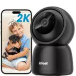 ieGeek 2K Überwachungskamera Innen mit 360° WLAN, Zwei-Wege-Audio und Nachtmodus