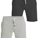 Indicode Herren 2-Pack Eddy 2er-Pack Sweatshorts, Sweat Shorts Sporthose Joggingshorts Navy/Black XX