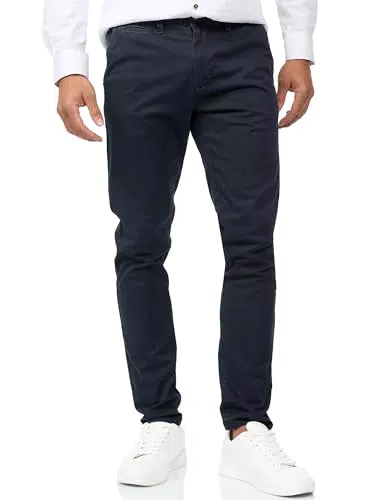 Indicode Herren Eary Chinohose Stretchhose, Chino Herrenhose Super Stretch Stoffhose Navy 29/32