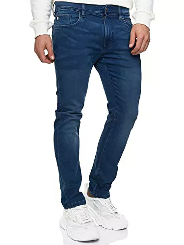 Indicode Herren INCoil Jeanshose aus 77% Baumwolle Super-Stretch
