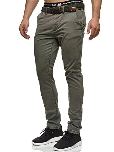 Indicode Waller Chinohose Stretch für Herren – Komfortable Freizeithose