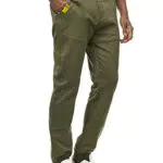 Indicode Herren Zannes Stoffhose mit 5 Taschen, Stretch Hose Herrenhose für Männer Raven