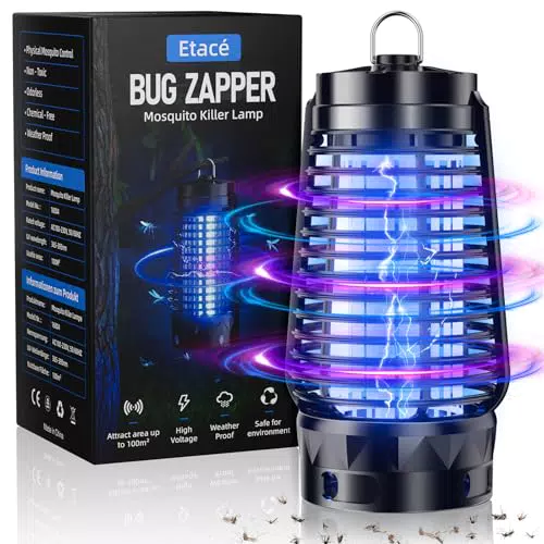 Insektenvernichter UV-Lampe mit IPX4 Schutz – Effektive Fliegenfalle für Innen und Außen