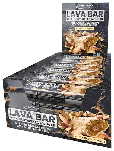 IronMaxx Proteinriegel Lava Bar - High-Protein mit cremigem Kern und knusprigem Topping
