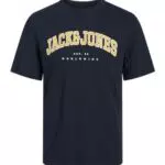 JACK & JONES JJECALEB Varsity T-Shirt Kurzarm O-Neck