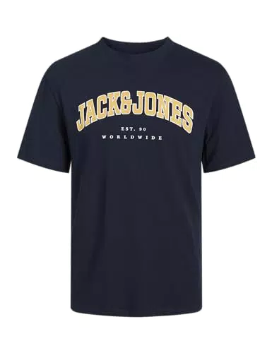 JACK & JONES JJECALEB Varsity T-Shirt Kurzarm O-Neck