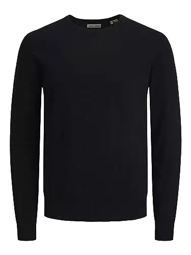 Jack & Jones Herren Langarm Strickpullover - Rundhals Basic Sweater