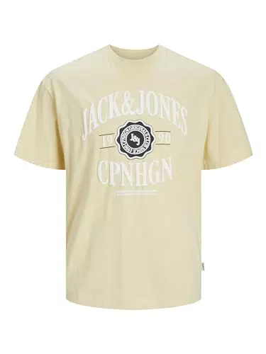 JACK & JONES T-Shirt mit Rundhalsausschnitt und Druck für Herren