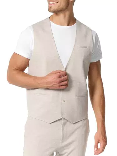 JEFF JFEzra Anzugweste für Herren – Elegante Weste mit Viskose-Anteil
