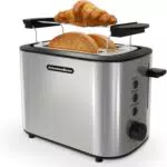 KitchenBoss Toaster 870W mit Brötchenaufsatz und 6 Bräunungsstufen