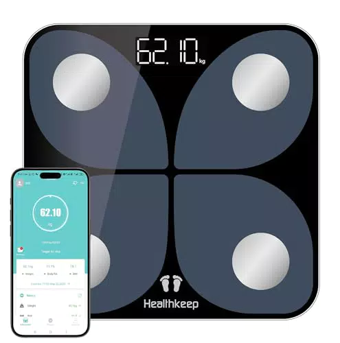 Fitbit Körperfettwaage mit App – Digitale Smart Waage für Körperanalyse