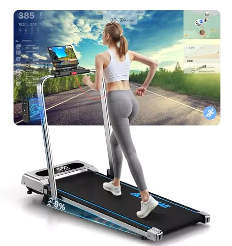 FOUSAE Laufband 5 in 1 - Klappbar, bis 12 km/h, LED-Anzeige, Fernbedienung