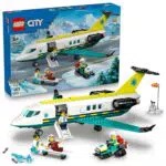 LEGO City Notfallrettungsflugzeug – Set mit Flieger und 4 Mini-Figuren