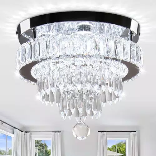 LEONTYNE LED Kristall Kronleuchter 36W Modern Deckenleuchte Ø30cm 6500K
