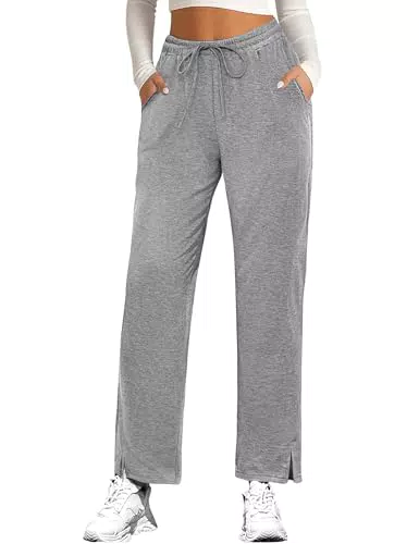 Leversic Damen Sporthose High Waist Jogginghose für Fitness und Yoga