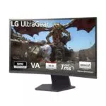 LG Electronics 27GS60QX-B UltraGear Curved QHD Gaming Monitor 27, 2560x1440, 180Hz