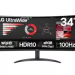 LG 34WR50QK-B UltraWide Curved QHD Monitor 34 mit 100 Hz und HDR10