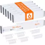 Lifewit Verstellbarer Schubladentrenner für Küche und Make-up Organizer
