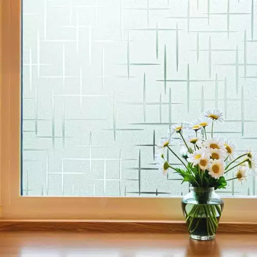 Selbstklebende Fensterfolie Schwarz - Blickdichter Sonnen- und Sichtschutz - Spiegelfolie mit UV-Schutz - Für Schlafzimmer, Badezimmer und Büro