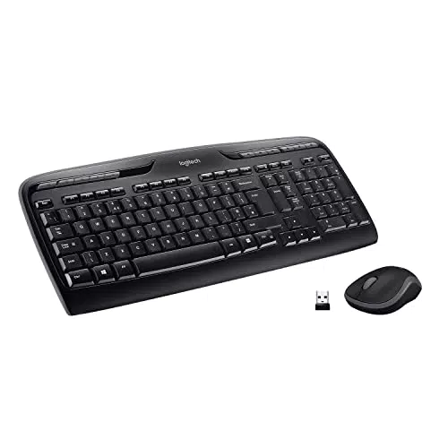 Logitech MK330 Kabelloses Tastatur-Maus-Set mit USB-Empfänger und G-Tasten