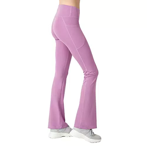 Damen Bootcut Yogahose mit hoher Taille für Workouts - Yoga Leggings mit Bauchkontrolle