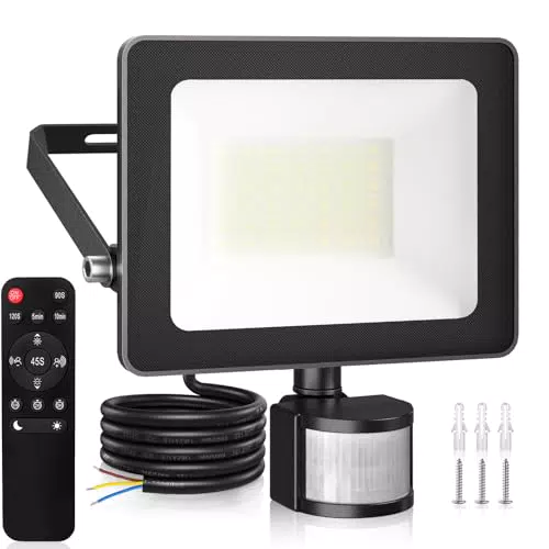 MEIKEE LED Strahler 35W mit Bewegungsmelder, IP66, 3440LM, 3 Modi, für Außenbereiche