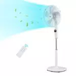 Midea FS40-16CR Standventilator mit Fernbedienung, 12 Geschwindigkeiten, leise