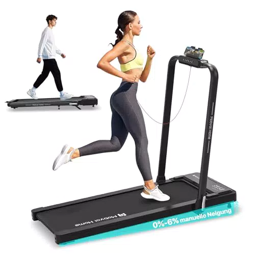 Mobvoi Home 3-in-1 Laufband: Zusammenklappbar mit 6% Steigung und Fernbedienung
