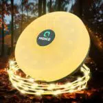 MoKo Camping Lichterkette 3-in-1, wiederaufladbar, wasserdicht, 8 Modi, 10m